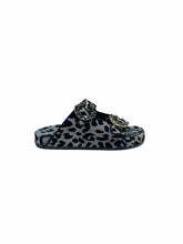 Load image into Gallery viewer, DOLCE & GABBANA Size 6 Silver, Black Fabric Metallic Cheetah print Sandals