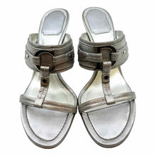Load image into Gallery viewer, CHRISTIAN DIOR Metallic Leather Sandals | 7.5