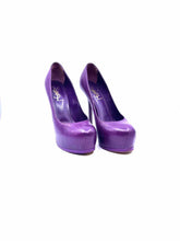 Load image into Gallery viewer, YSL Size 7 Purple Leather Solid Pumps
