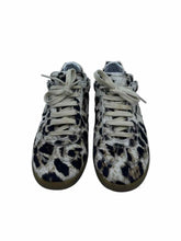 Load image into Gallery viewer, MAISON MARGIELA Size 6 Black, beige PONY HAIR Animal Print Sneakers