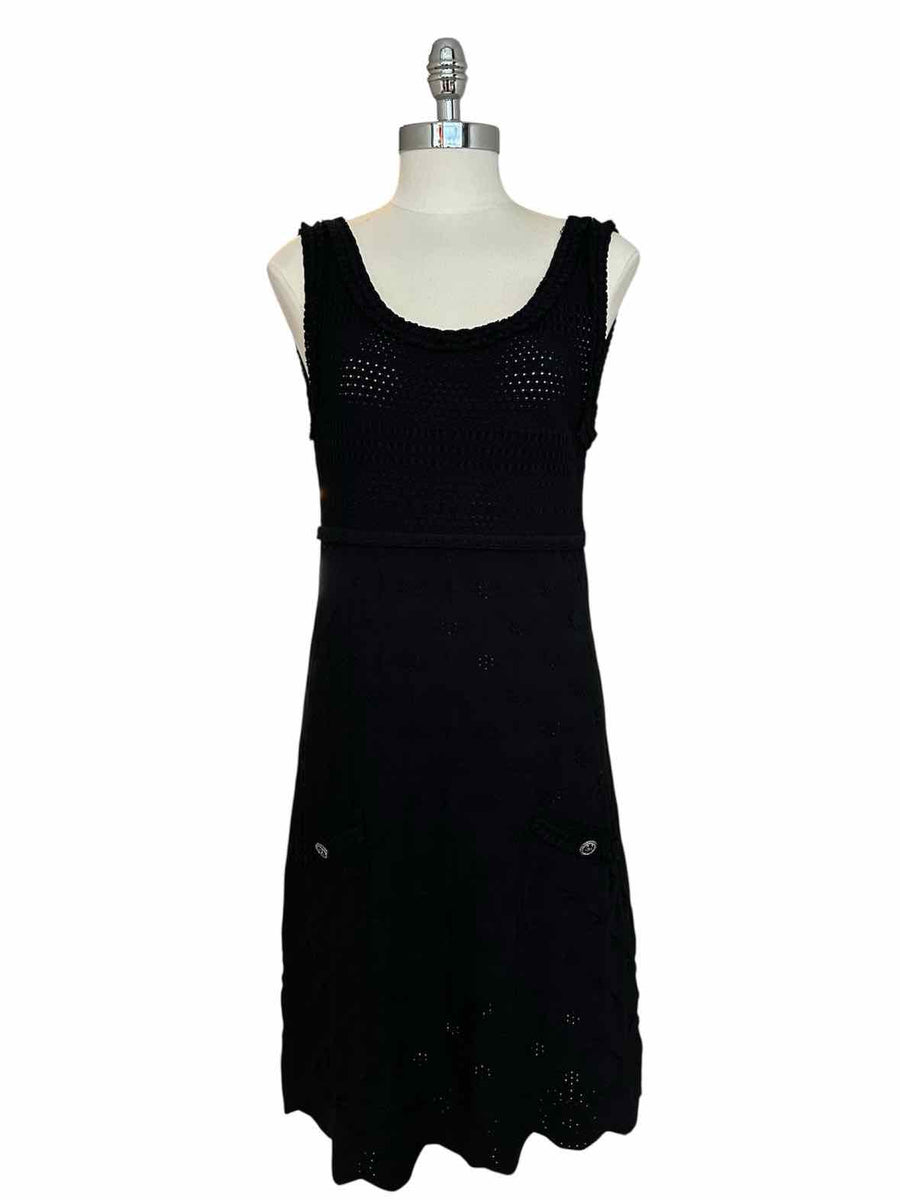 CHANEL Size 40 Black Dress – Labels Luxury