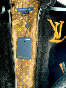 LOUIS VUITTON Dark Brown Sheared Mink Jacket | Size 2