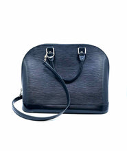 Load image into Gallery viewer, LOUIS VUITTON ALMA PM Black Leather Solid Epi Handbag