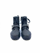 Load image into Gallery viewer, JIMMY CHOO Cora Size 6 Black, silver Tweed Solid Ankle Boot