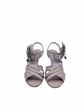 Load image into Gallery viewer, MIU MIU Size 10 Nude Patent Leather Solid Sandals