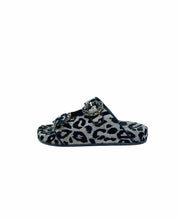 Load image into Gallery viewer, DOLCE & GABBANA Size 6 Silver, Black Fabric Metallic Cheetah print Sandals