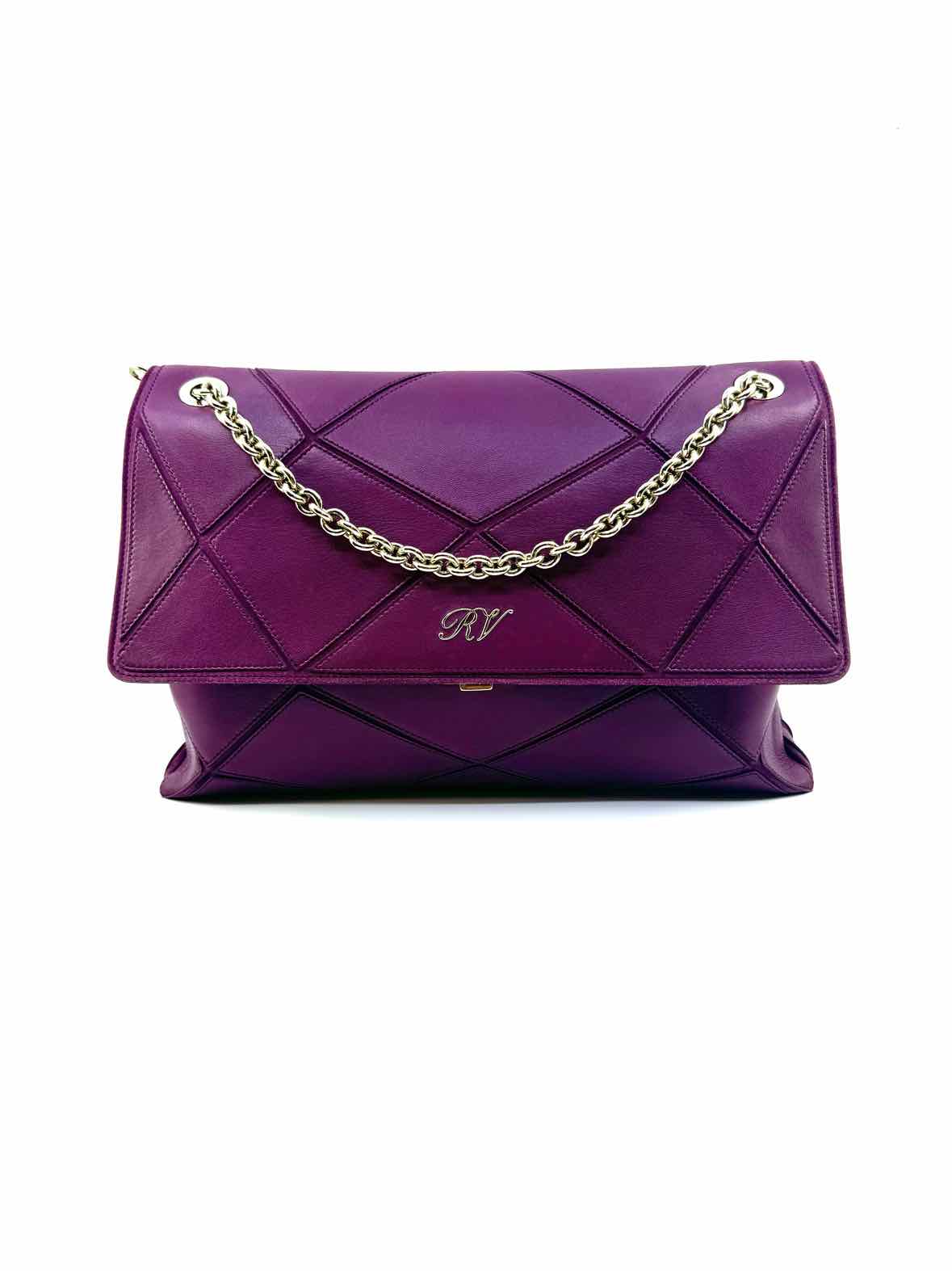 ROGER VIVIER Prismick Purple Leather Patchwork Handbag – Labels Luxury