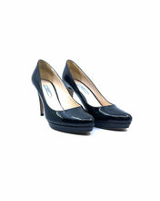 Load image into Gallery viewer, PRADA Size 8.5 Black Patent Leather Pumps