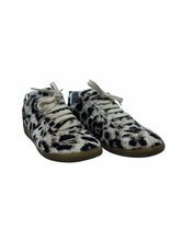 Load image into Gallery viewer, MAISON MARGIELA Size 6 Black, beige PONY HAIR Animal Print Sneakers