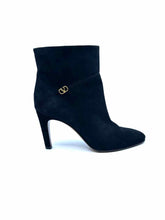Load image into Gallery viewer, VALENTINO Size 9 Black Suede Ankle Boot