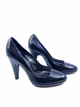 Load image into Gallery viewer, BARBARA BUI Size 10.5 Black Leather Pumps