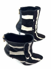 Load image into Gallery viewer, BALMAIN Black & White Animal Print Ankle Boot | 7.5