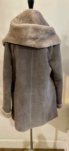 VINCE Size S/P Grey Suede Jacket