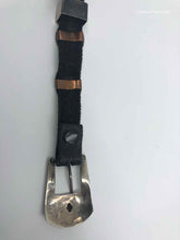 Load image into Gallery viewer, YELLOWHORSE Black Leather and Sterling Concho Belt - Labels Luxury