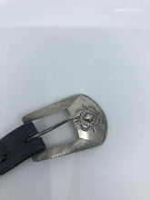 Load image into Gallery viewer, YELLOWHORSE Black Leather and Sterling Concho Belt - Labels Luxury