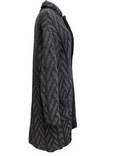 Load image into Gallery viewer, GIORGIO ARMANI Navy Wool Blend Coat | 8