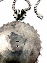 Load image into Gallery viewer, MEXICO 1950's Navajo Sterling Silver Turquoise Necklace - Labels Luxury
