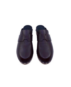 HERMES | Brown Leather Clogs | Size 8
