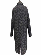 Load image into Gallery viewer, GIORGIO ARMANI Navy Wool Blend Coat | 8