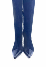 Load image into Gallery viewer, CHANEL Black Suede Solid Tall Boot | 10