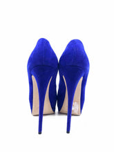 Load image into Gallery viewer, GIUSEPPE ZANOTTI Size 9 Violet Suede Solid Pumps