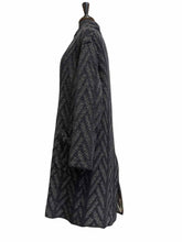 Load image into Gallery viewer, GIORGIO ARMANI Navy Wool Blend Coat | 8
