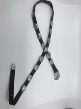 Load image into Gallery viewer, YELLOWHORSE Black Leather and Sterling Concho Belt - Labels Luxury