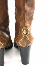 Load image into Gallery viewer, SERGIO ROSSI Embroider Tall Cowboy Boot | 10