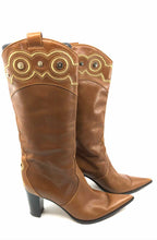 Load image into Gallery viewer, SERGIO ROSSI Embroider Tall Cowboy Boot | 10