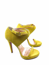 Load image into Gallery viewer, VIKTOR & ROLF Size 10 Yellow Suede Sandals