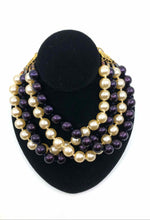 Load image into Gallery viewer, ESCADA Purple Pearls Necklace