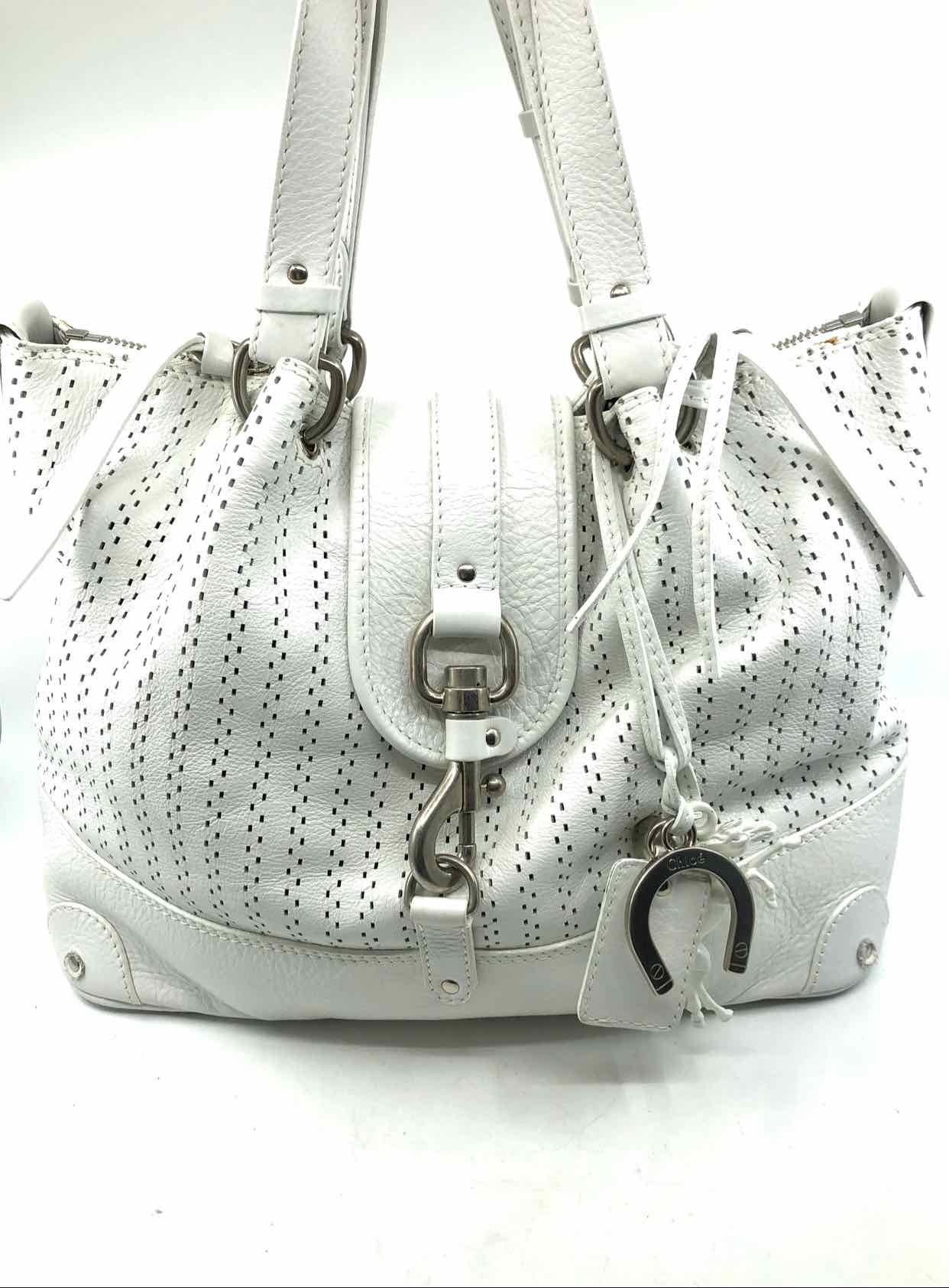 Chloe white leather bag Clearance