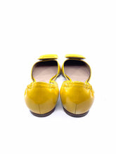 Load image into Gallery viewer, ROGER VIVIER Size 5 Yellow Patent Leather Solid Flats
