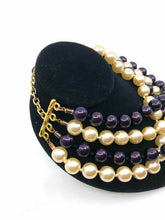 Load image into Gallery viewer, ESCADA Purple Pearls Necklace