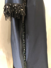 Load image into Gallery viewer, LANVIN Navy Beaded Fringe Dress | 6 - Labels Luxury