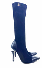 Load image into Gallery viewer, CHANEL Black Suede Solid Tall Boot | 10