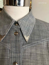 Load image into Gallery viewer, ESCADA Silver Button Up Skirt Suit | 4 - Labels Luxury