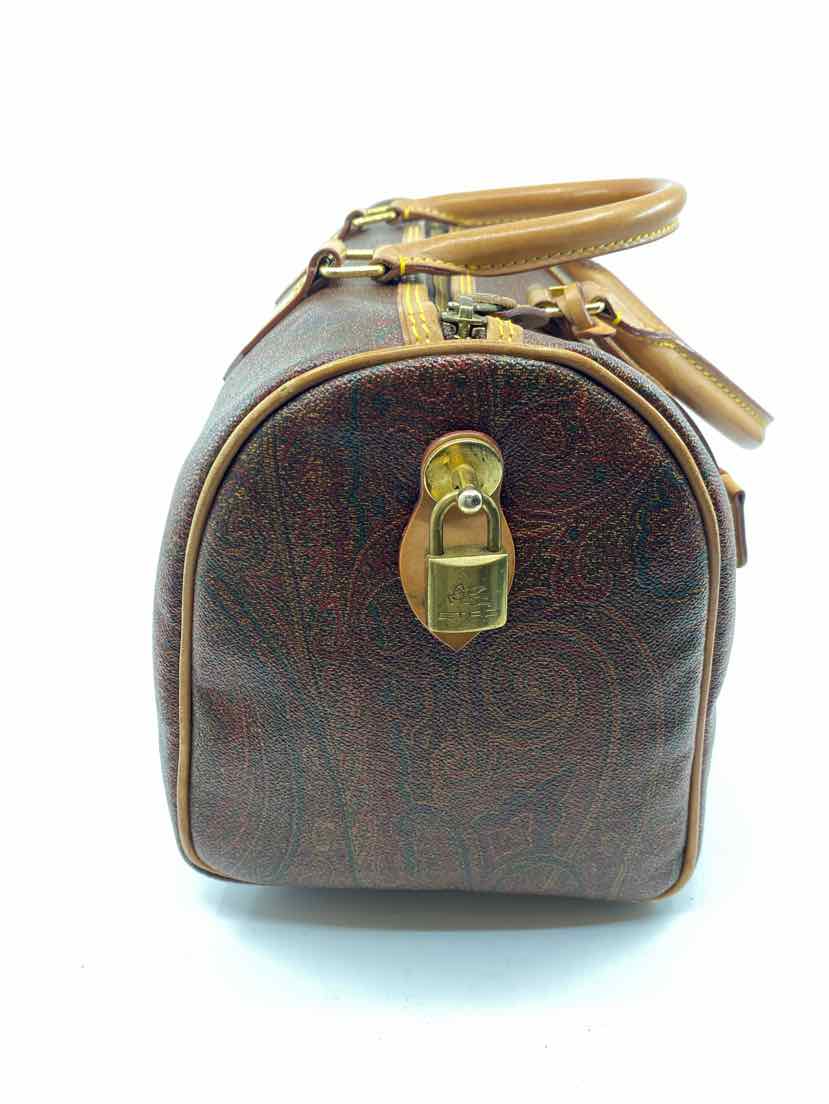 ETRO Maroon Coated canvas Paisley Handbag – Labels Luxury