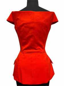 CHRISTIAN DIOR  Red Sleeveless Top | 6