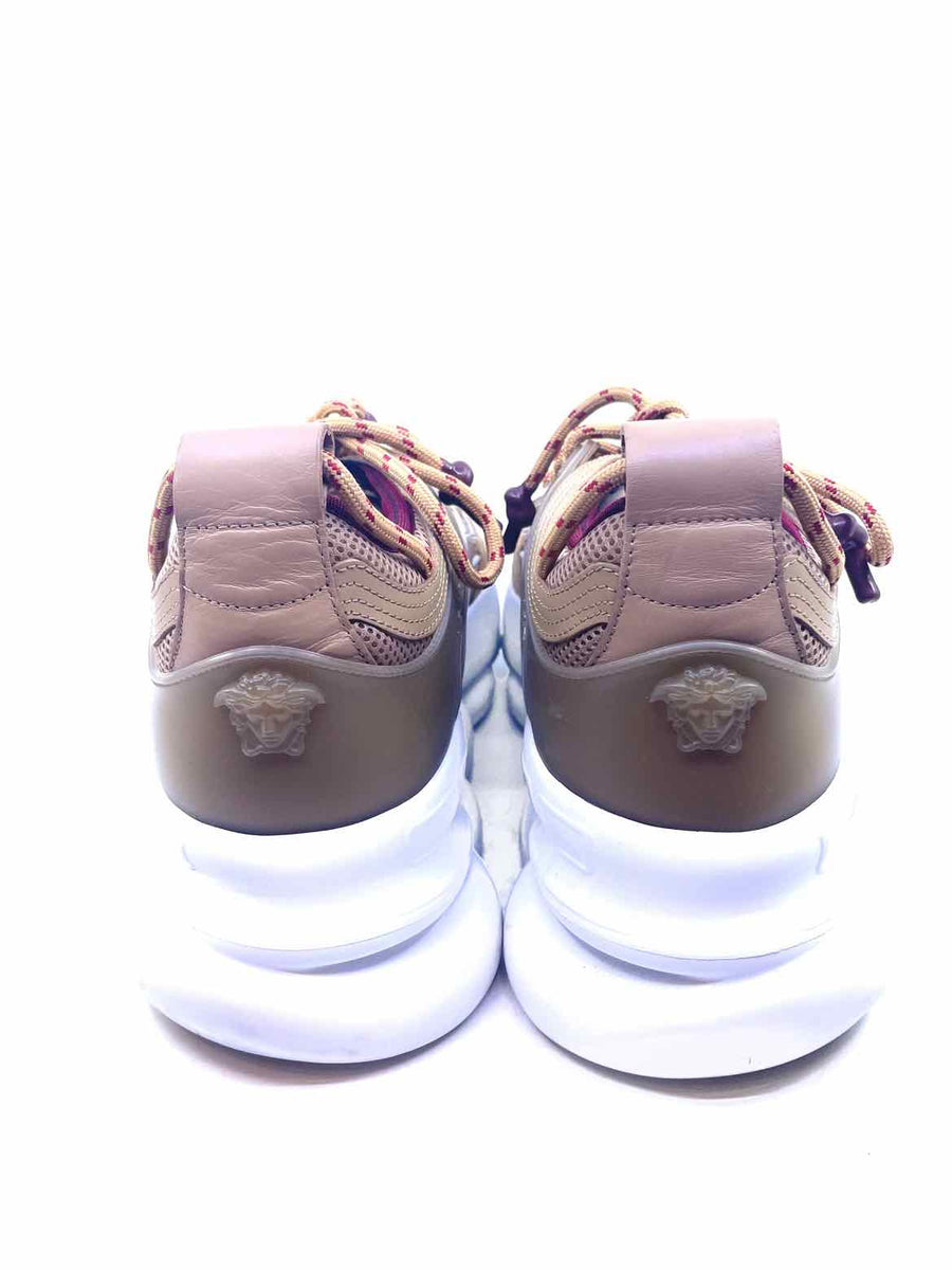 VERSACE Size 10 Beige Men's Sneakers – Labels Luxury