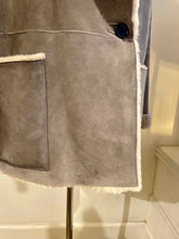 Load image into Gallery viewer, VINCE Size S/P Grey Suede Jacket
