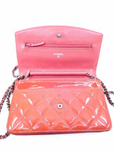 Load image into Gallery viewer, CHANEL Coral Patent Leather Quilted Handbag

