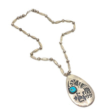 Load image into Gallery viewer, J BEGAY Sterling Silver Turquoise Necklace - Labels Luxury