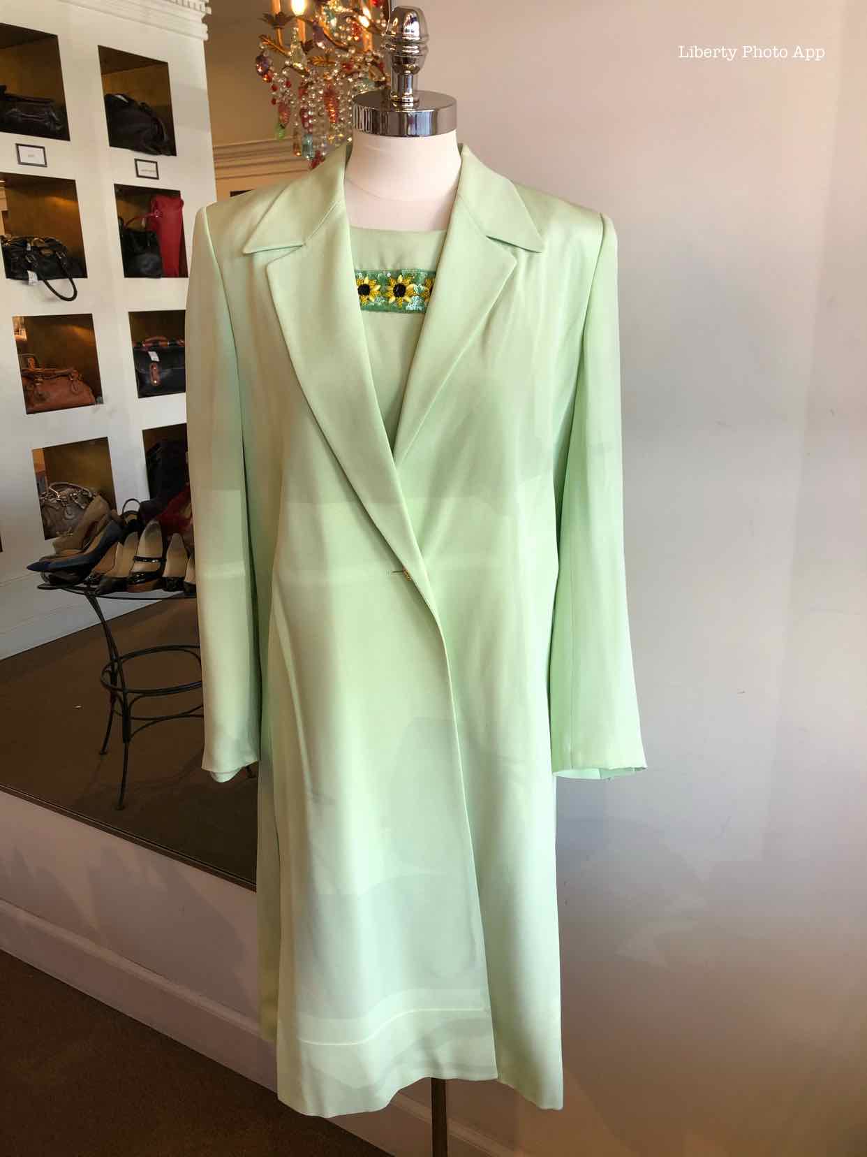ESCADA Beaded Flower Dress Set