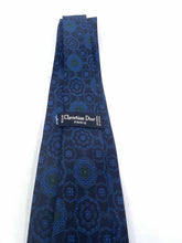 Load image into Gallery viewer, CHRISTIAN DIOR Blue Geometric Tie
