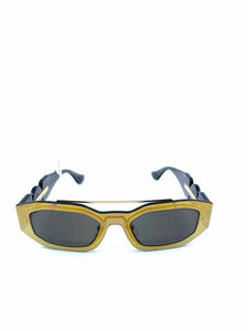 VERSACE Gold Mirrored Logo Sunglasses