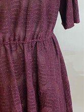 Load image into Gallery viewer, MISSONI Size 6 Wine Knit Shimmery Dress