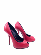Load image into Gallery viewer, GIUSEPPE ZANOTTI Size 7 Red Leather Solid Pumps