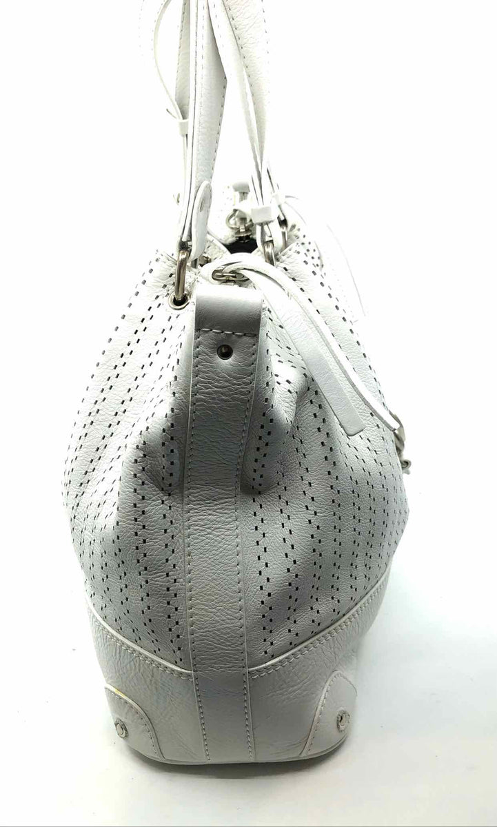CHLOE White Leather Perforated Handbag – Labels Luxury