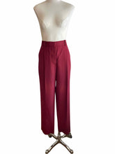 Load image into Gallery viewer, VICTORIA BECKHAM Burgundy Pants | 6